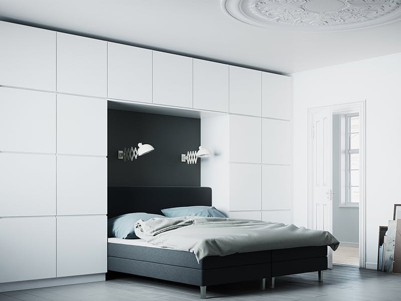 Enkel eleganse på soverommet Enkel eleganse på soverommet